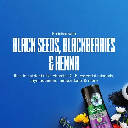 Кондиционер Vatika Naturals Multivitamin Enriched Black Seed Complete Hair Care