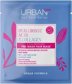 Маска для волос Urban Care с гиалуроновой кислотой & коллагеном для восстановления волос