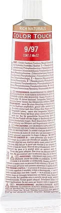 Полуперманентная краска для волос Wella Colour Touch № 9/97 Очень Светлый Пепельно-Коричневый Блонд