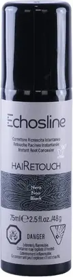 Спрей-корректор Echosline HaiRetouch Мгновенное Закрашивание Корней Черный