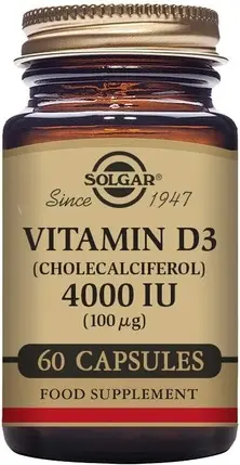 Овощные капсулы Solgar Витамин D3 4000 МЕ