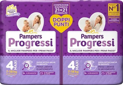 Подгузники Pampers Progressi размера Макси 4