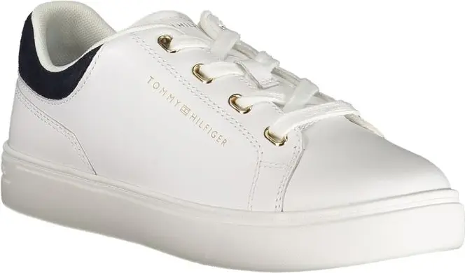 Белые кожаные женские кроссовки Tommy Hilfiger