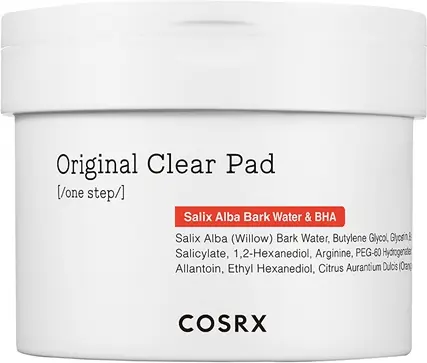 Пропитанные тонером отшелушивающие диски Cosrx One Step Original Clear