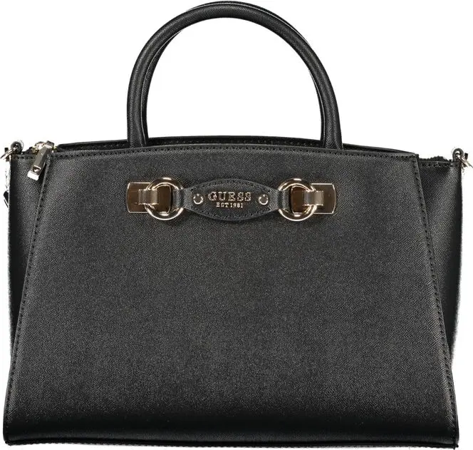 Черная полиэтиленовая сумка Guess Shoes