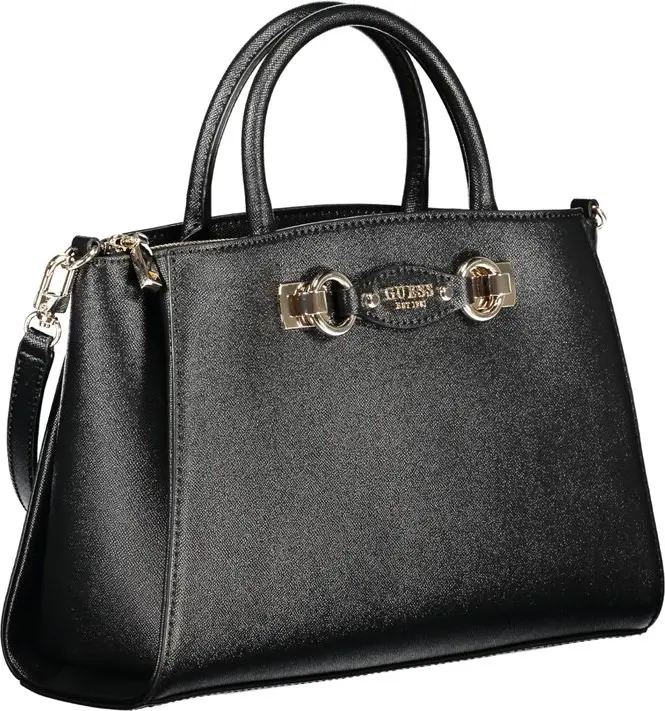 Черная полиэтиленовая сумка Guess Shoes
