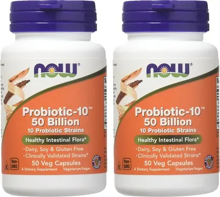 Капсулы Now Foods Probiotic-10 50 миллиардов