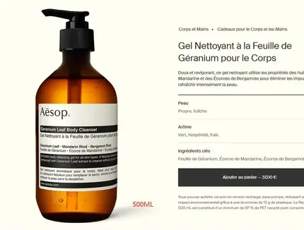 Гель для душа Aesop Geranium Leaf