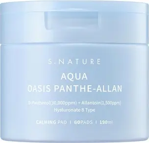 Отшелушивающие диски S.Nature Aqua Oasis с Пантенолом успокаивающие, 60 шт.