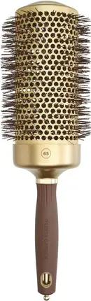 Круглая щетка Olivia Garden Expert Blowout Speed Волнистая щетина Золотой и Коричневый 65