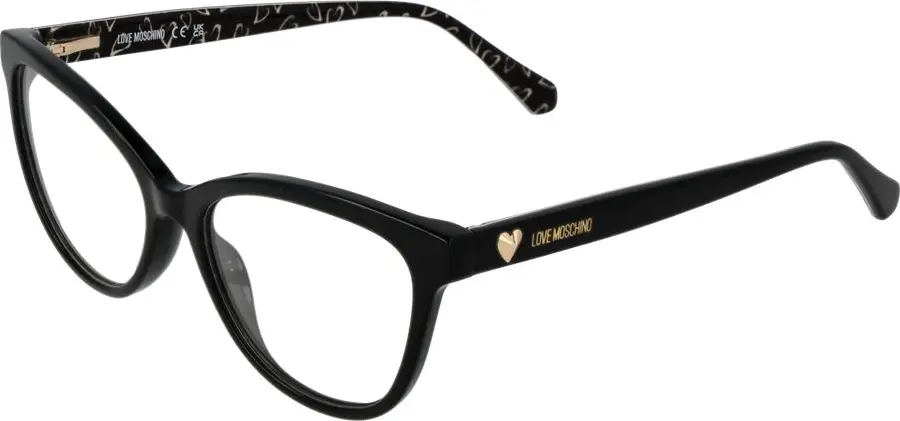 Оправа для очков из черного ацетата LOVE MOSCHINO