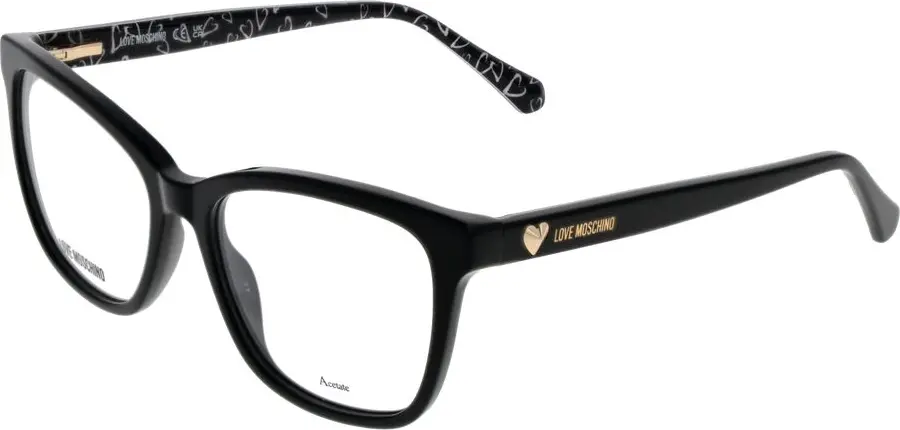 Черная оправа для очков LOVE MOSCHINO