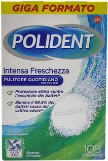 Tablets Polident Intense Mint Freshness