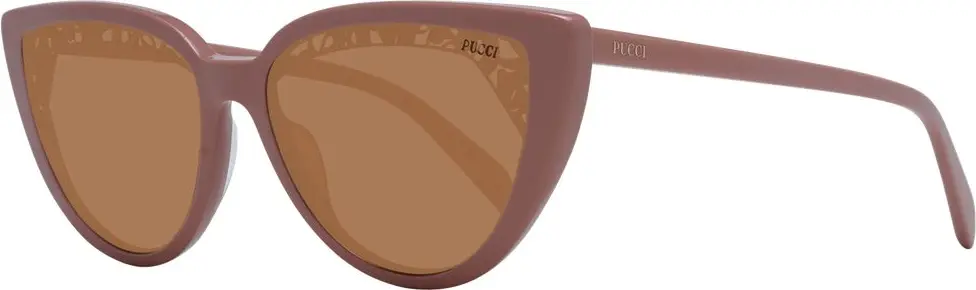 Розовые пластиковые солнцезащитные очки Emilio Pucci