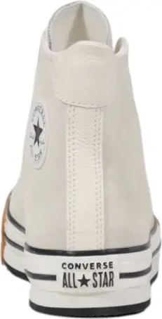 Кеды Converse из натуральной кожи кремового цвета с высоким голенищем