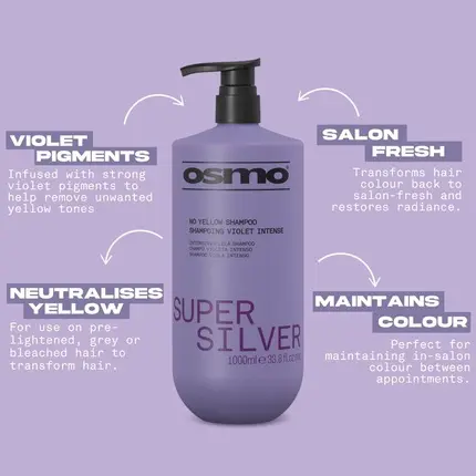 Шампунь Osmo Super Silver Фиолетовый Пигмент Тонирующий