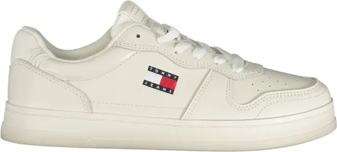 Белые кожаные женские кроссовки Tommy Hilfiger