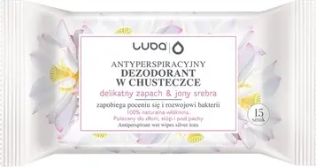 Antiperspirant Wipes Luba Gentle Scent With Silver Ions