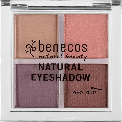 Палетка теней для век Benecos Natural Cosmetics Quattro Beautiful Eyes