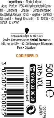 Eau de Cologne Mont St Michel Genuine Amber
