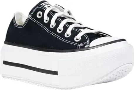Кеды Converse Черно-белые Тканевые На Платформе