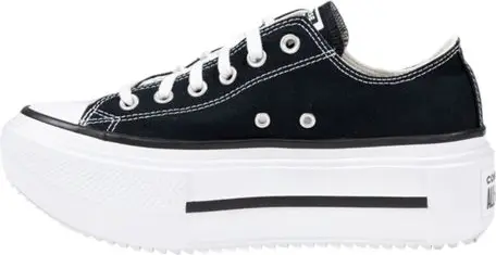 Кеды Converse Черно-белые Тканевые На Платформе