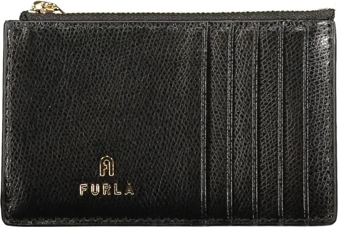 Черный кожаный кошелек Furla