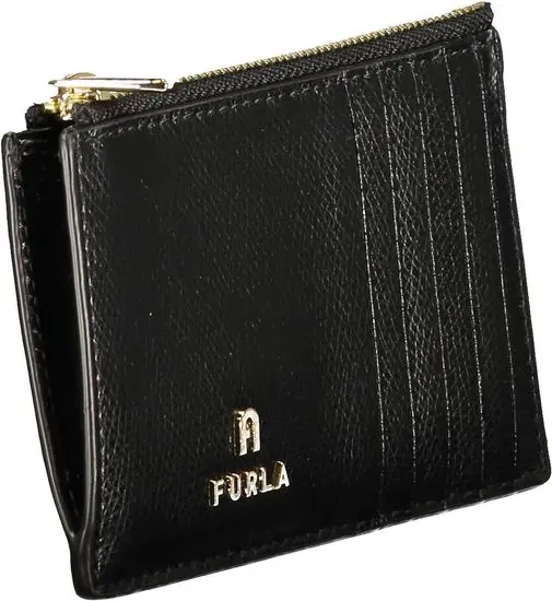 Черный кожаный кошелек Furla