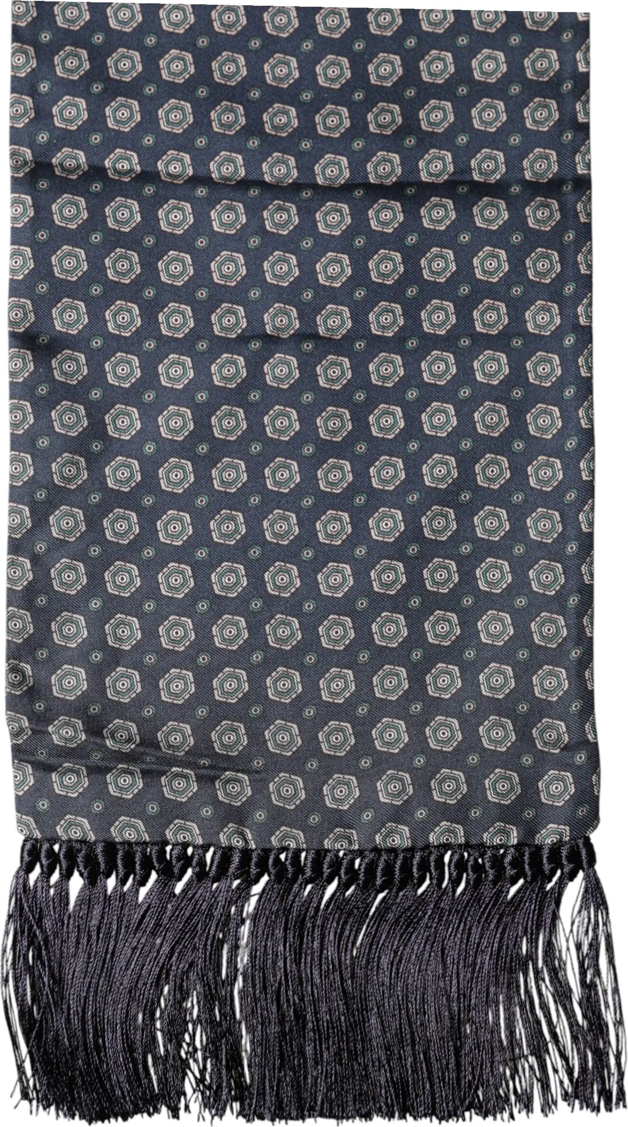 Шарф-платок Dolce & Gabbana с принтом и бахромой