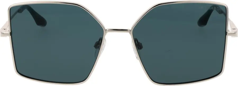 Серебряные металлические солнцезащитные очки Trussardi