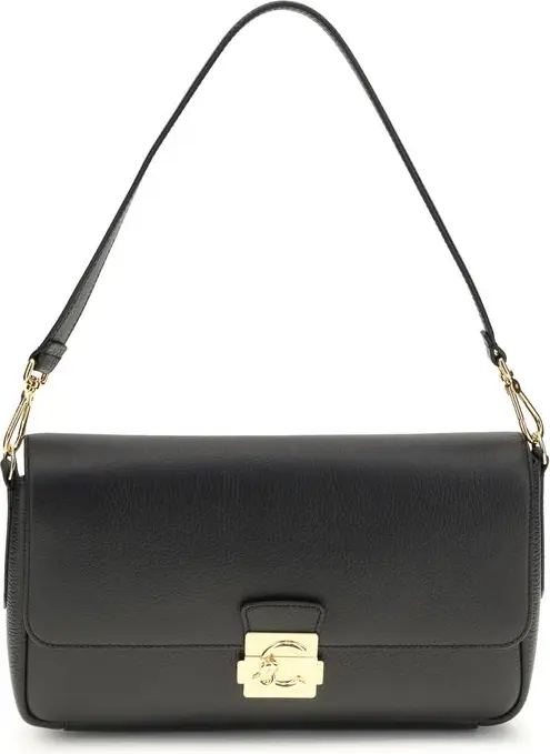 Сумка на плечо Coccinelle Black Calf Leather Bos Taurus