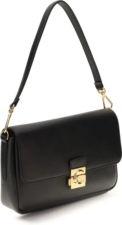 Сумка на плечо Coccinelle Black Calf Leather Bos Taurus