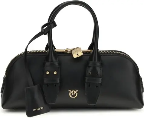 Bag Pinko Black Calf Leather Bos Taurus Shoulder Bag