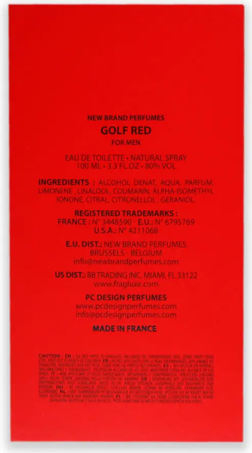 Туалетная вода New Brand Golf Red