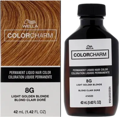 Стойкая жидкая краска для волос Wella Светлый золотисто-русый