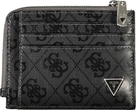 Guess Shoes Черный кожаный картхолдер