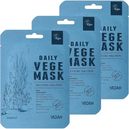 Тканевая маска Yadah Daily Vege Mask Seaweed Recovery Solution