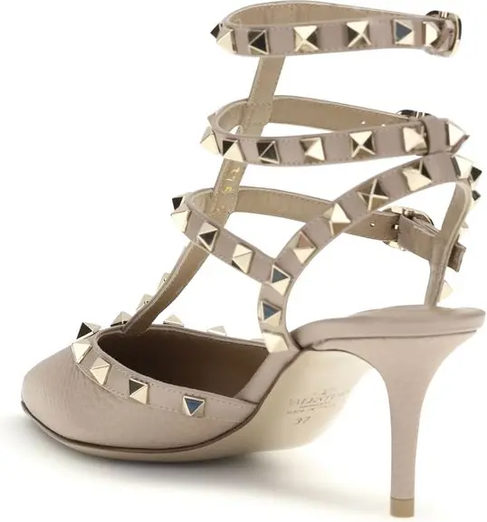 Pumps Valentino Garavani Gray Calf Leather Bos Taurus Pumps
