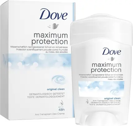 Anti-perspirant Cream Stick Dove Maximum Protection Original Clean