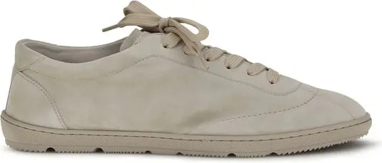 Sneakers Brunello Cucinelli Beige Calf Leather Bos Taurus Low Top