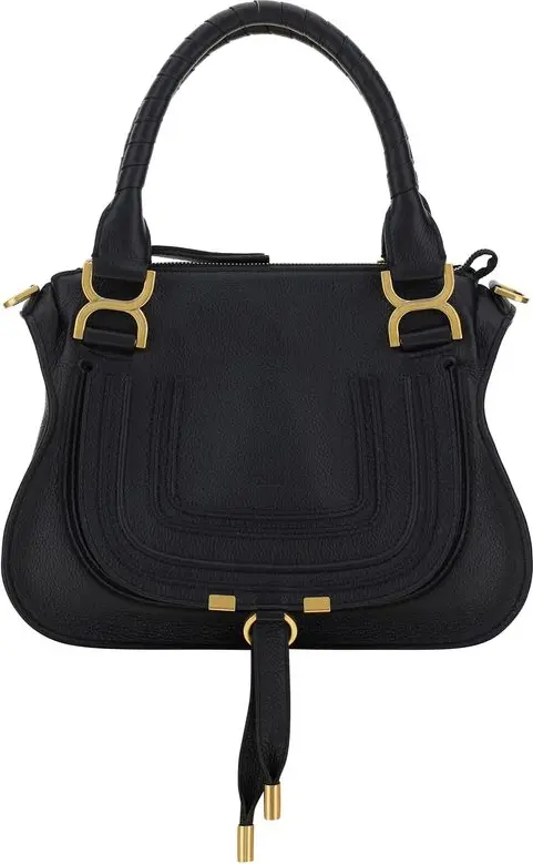 Shoulder Bag Chloe Black Calf Leather Bos Taurus