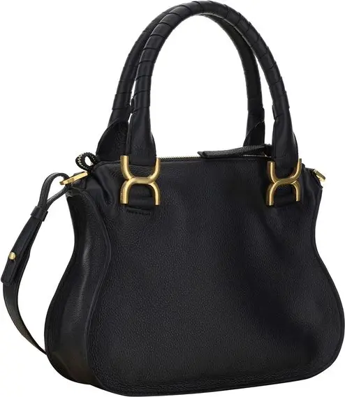 Shoulder Bag Chloe Black Calf Leather Bos Taurus