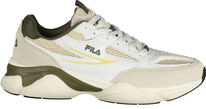 Белые атлетические кроссовки Fila из полиэстера