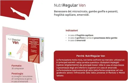 NutriRegular Ven Натуральные таблетки