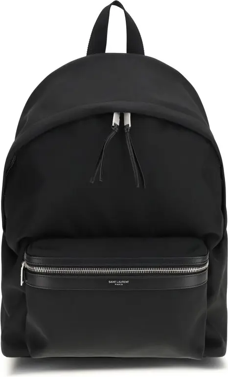 Black Fabric Backpack Saint Laurent