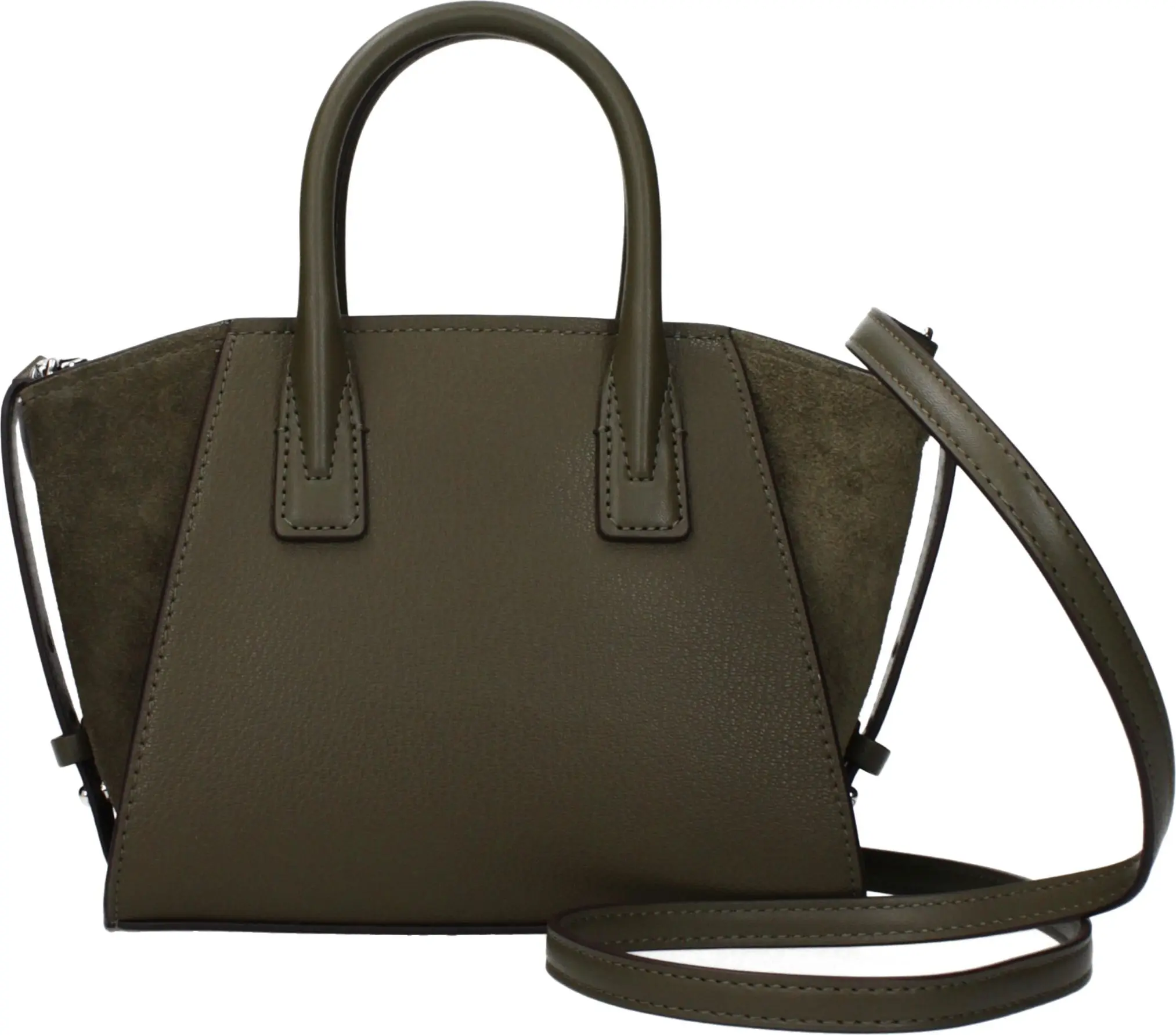 Зеленая кожаная сумка Michael Kors