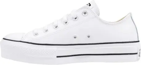 Кеды Converse на белой кожаной платформе