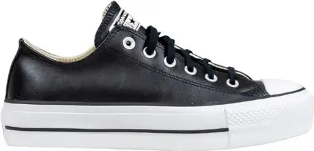 Кроссовки Converse Черные кожаные низкие