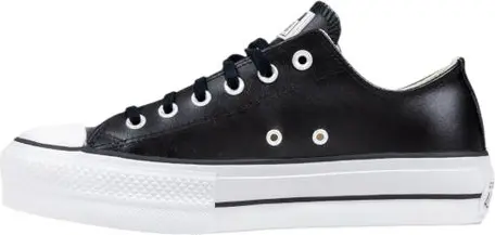 Кроссовки Converse Черные кожаные низкие