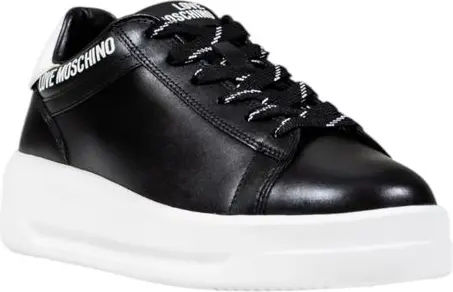 Кроссовки LOVE MOSCHINO Черно-белые синтетические массивные кроссовки